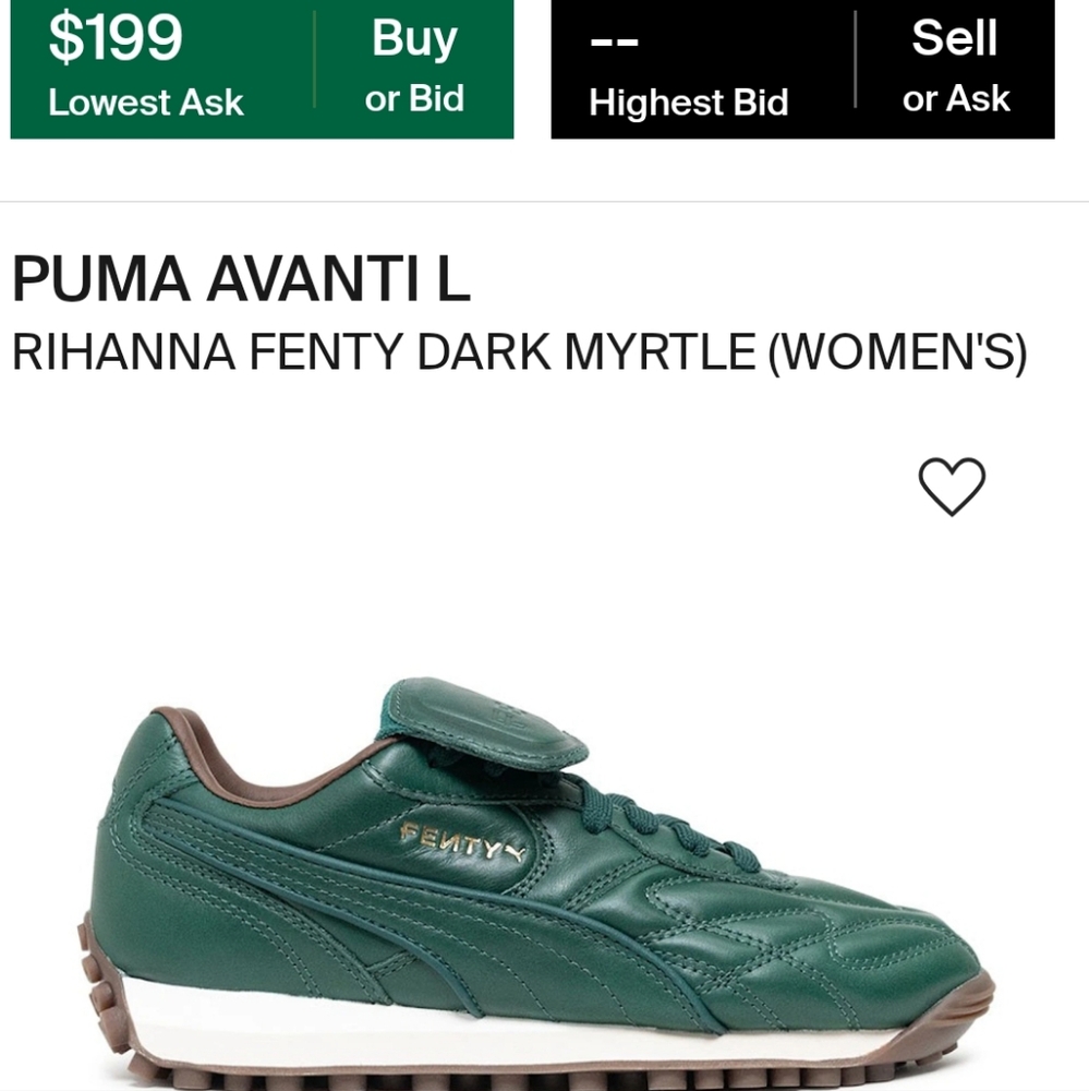 NWT Women's Fenty x Puma Avanti Sneakers - Picture 5 of 12